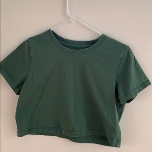 urban outfitters green crop top